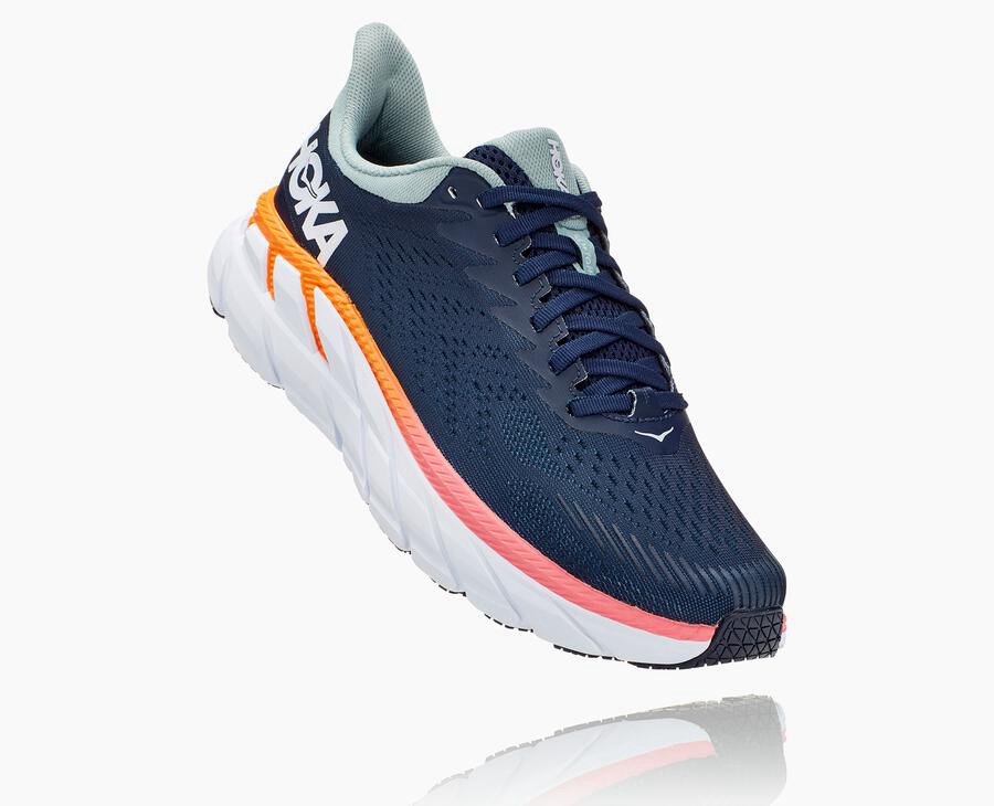 Hoka One One Clifton 7 - Hoka One One Sko Dame Blå - Hoka Salg Norge