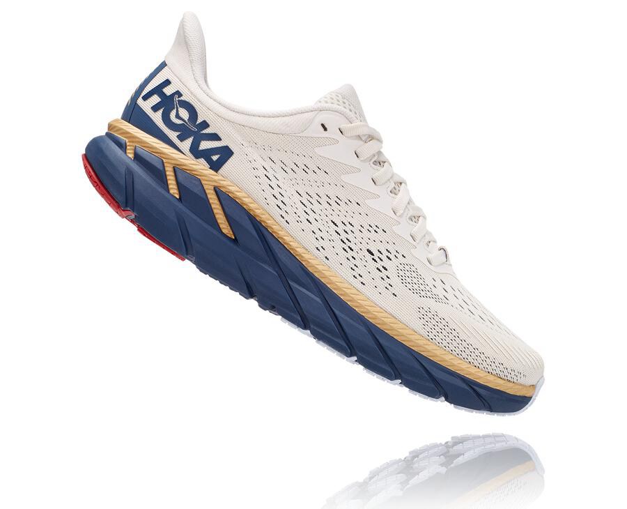 Hoka one one clifton 7 dame hvit Clearance